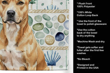 Load image into Gallery viewer, Fawn American Staffordshire Terrier Coastal Sea Glass Kitchen Towel