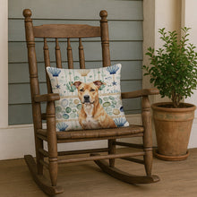 Load image into Gallery viewer, Fawn American Staffordshire Terrier Coastal Sea Glass Throw Pillow