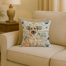 Load image into Gallery viewer, Anatolian Shepherd Dog Coastal Sea Glass Throw Pillow