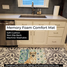 Load image into Gallery viewer, Anatolian Shepherd Dog Coastal Sea Glass Memory Foam Kitchen Mat