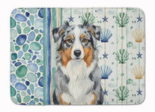 Load image into Gallery viewer, Blue Merle Australian Shepherd Coastal Sea Glass Memory Foam Kitchen Mat