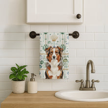 Load image into Gallery viewer, Red Merle Australian Shepherd Coastal Sea Glass Kitchen Towel