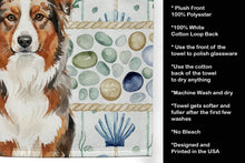 Load image into Gallery viewer, Red Merle Australian Shepherd Coastal Sea Glass Kitchen Towel