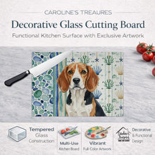 Load image into Gallery viewer, Beagle Coastal Sea Glass Glass Cutting Board