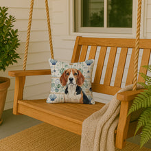 Load image into Gallery viewer, Beagle Coastal Sea Glass Throw Pillow