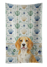 Load image into Gallery viewer, Lemon and White Beagle Coastal Sea Glass Kitchen Towel