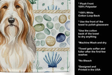 Load image into Gallery viewer, Fawn Bearded Collie Coastal Sea Glass Kitchen Towel