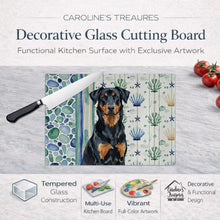 Load image into Gallery viewer, Beauceron Coastal Sea Glass Glass Cutting Board