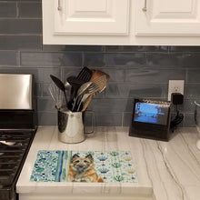 Load image into Gallery viewer, Belgian Laekenois Coastal Sea Glass Glass Cutting Board