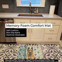 Load image into Gallery viewer, Belgian Laekenois Coastal Sea Glass Memory Foam Kitchen Mat