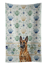 Load image into Gallery viewer, Mahogany Belgian Malinois Coastal Sea Glass Kitchen Towel