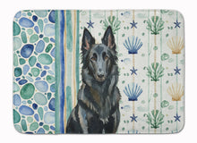Load image into Gallery viewer, Belgian Sheepdog Groenendael Coastal Sea Glass Memory Foam Kitchen Mat
