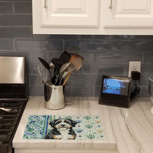 Load image into Gallery viewer, Berndoodle Coastal Sea Glass Glass Cutting Board