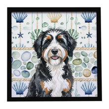 Load image into Gallery viewer, Berndoodle Coastal Sea Glass Framed Metal Print