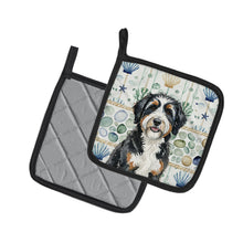 Load image into Gallery viewer, Berndoodle Coastal Sea Glass Pair of Pot Holders