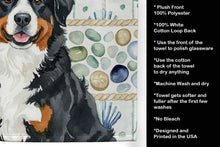 Load image into Gallery viewer, Bernese Mountain Dog Coastal Sea Glass Kitchen Towel