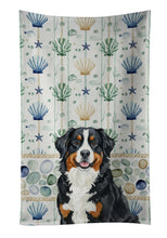 Load image into Gallery viewer, Bernese Mountain Dog Coastal Sea Glass Kitchen Towel