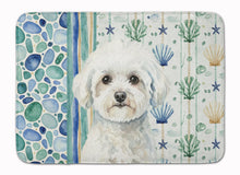 Load image into Gallery viewer, Bichon Frise Coastal Sea Glass Memory Foam Kitchen Mat
