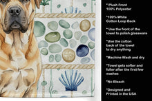 Load image into Gallery viewer, Fawn Boerboel Coastal Sea Glass Kitchen Towel