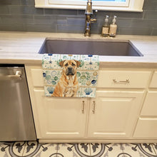 Load image into Gallery viewer, Fawn Boerboel Coastal Sea Glass Kitchen Towel