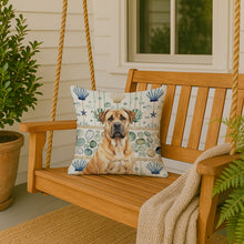 Load image into Gallery viewer, Fawn Boerboel Coastal Sea Glass Throw Pillow