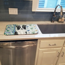 Load image into Gallery viewer, Border Collie Coastal Sea Glass Dish Drying Mat