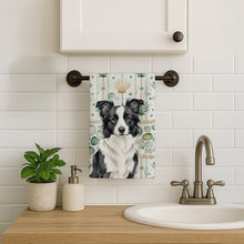 Load image into Gallery viewer, Border Collie Coastal Sea Glass Kitchen Towel