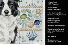 Load image into Gallery viewer, Border Collie Coastal Sea Glass Kitchen Towel