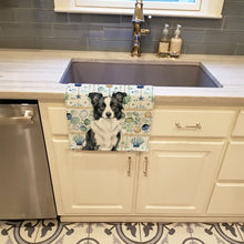 Load image into Gallery viewer, Border Collie Coastal Sea Glass Kitchen Towel