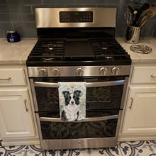 Load image into Gallery viewer, Border Collie Coastal Sea Glass Kitchen Towel