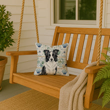 Load image into Gallery viewer, Border Collie Coastal Sea Glass Throw Pillow