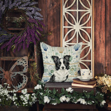 Load image into Gallery viewer, Border Collie Coastal Sea Glass Throw Pillow