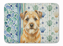 Load image into Gallery viewer, Wheaten Border Terrier Coastal Sea Glass Memory Foam Kitchen Mat