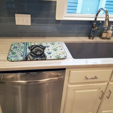 Load image into Gallery viewer, Bouvier des Flandres Coastal Sea Glass Dish Drying Mat