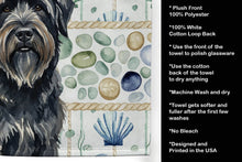 Load image into Gallery viewer, Bouvier des Flandres Coastal Sea Glass Kitchen Towel