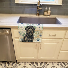 Load image into Gallery viewer, Bouvier des Flandres Coastal Sea Glass Kitchen Towel