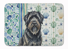 Load image into Gallery viewer, Bouvier des Flandres Coastal Sea Glass Memory Foam Kitchen Mat