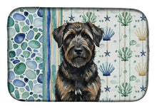 Load image into Gallery viewer, Brindle Bouvier des Flandres Coastal Sea Glass Dish Drying Mat