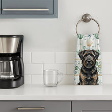 Load image into Gallery viewer, Brindle Bouvier des Flandres Coastal Sea Glass Kitchen Towel