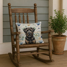 Load image into Gallery viewer, Brindle Bouvier des Flandres Coastal Sea Glass Throw Pillow