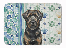Load image into Gallery viewer, Brindle Bouvier des Flandres Coastal Sea Glass Memory Foam Kitchen Mat