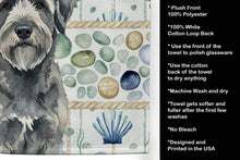 Load image into Gallery viewer, Gray Bouvier des Flandres Coastal Sea Glass Kitchen Towel
