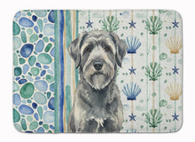 Load image into Gallery viewer, Gray Bouvier des Flandres Coastal Sea Glass Memory Foam Kitchen Mat