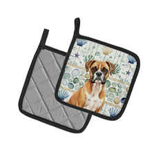 Load image into Gallery viewer, Boxer Coastal Sea Glass Pair of Pot Holders