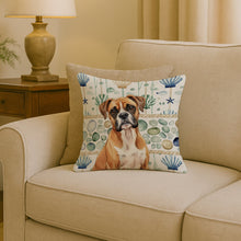 Load image into Gallery viewer, Boxer Coastal Sea Glass Throw Pillow