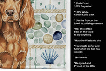 Load image into Gallery viewer, Boykin Spaniel Coastal Sea Glass Kitchen Towel