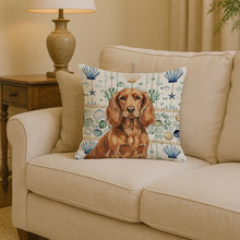 Load image into Gallery viewer, Boykin Spaniel Coastal Sea Glass Throw Pillow