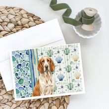 Load image into Gallery viewer, Bracco Italiano Coastal Sea Glass Greeting Cards Pack of 8