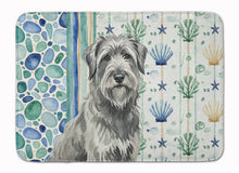 Load image into Gallery viewer, Gray Briard Coastal Sea Glass Memory Foam Kitchen Mat