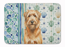 Load image into Gallery viewer, Tawny Briard Coastal Sea Glass Memory Foam Kitchen Mat